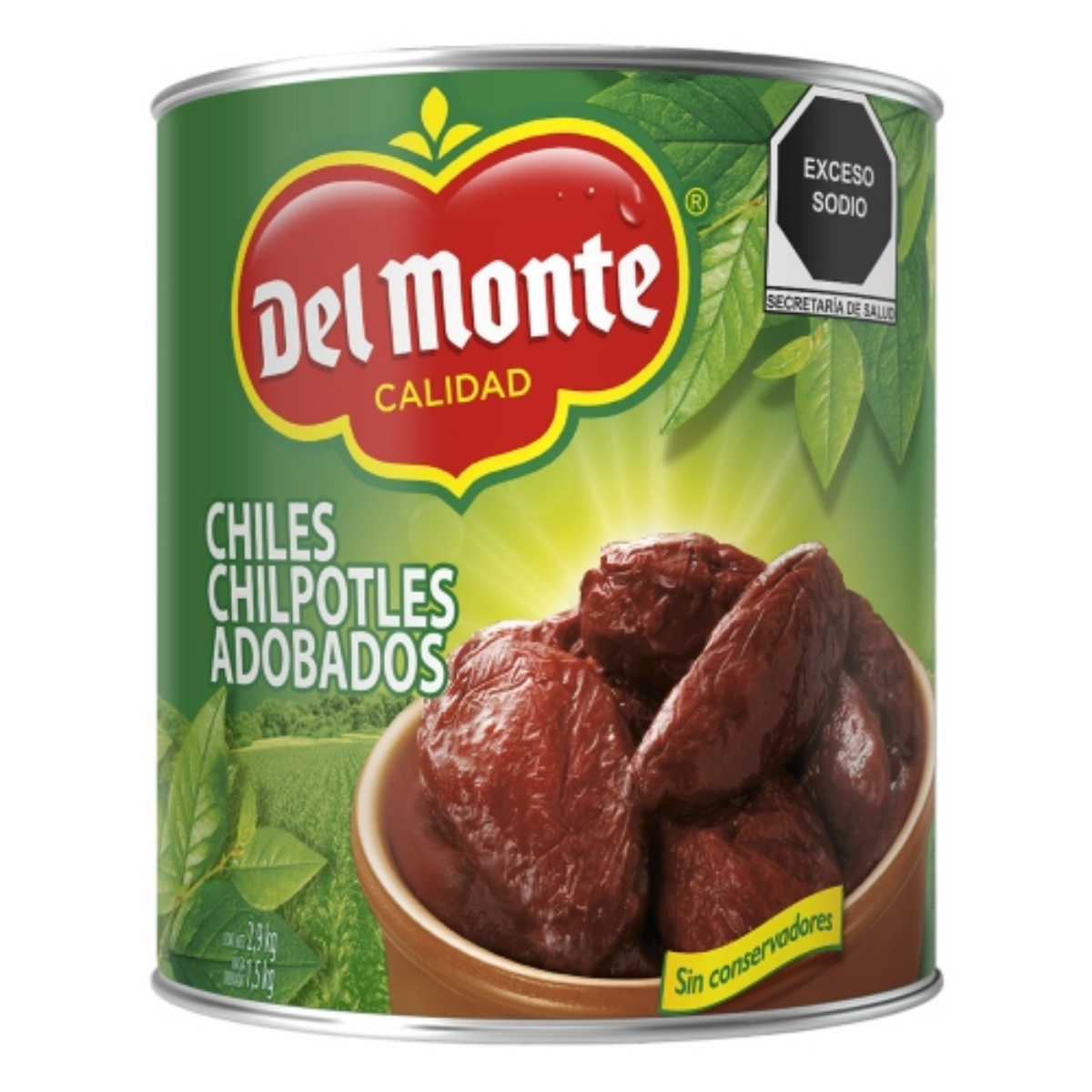 CHILPOTLES ADOBADOS DEL MONTE 2.9 KG